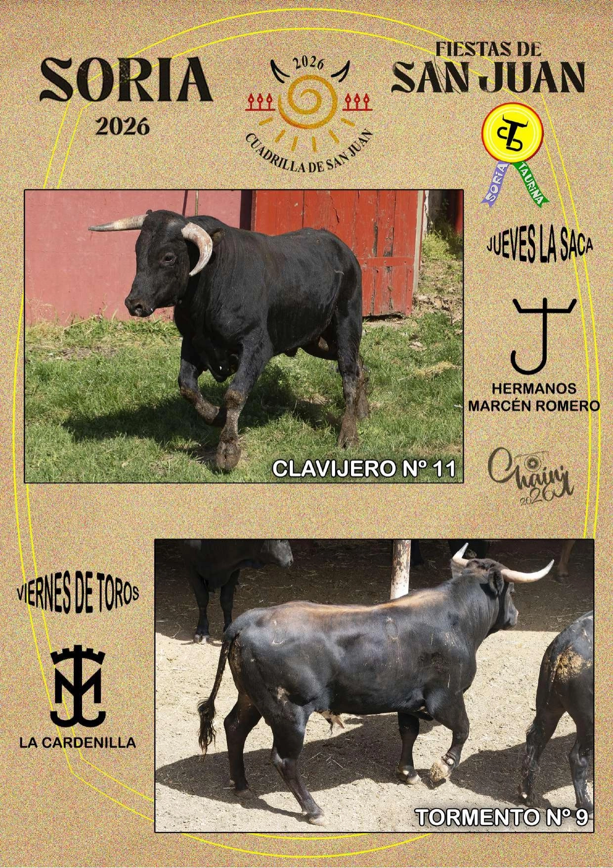 Foto 8 - Estos son los novillos de cada cuadrilla para el Jueves La Saca y el Viernes de Toros