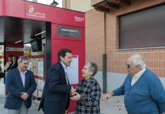 Acto conmemorativo de 'Buscyl' en la Valverde del Majano hoy. /Jta.