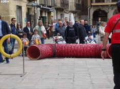 Una imagen del acto de la UME hoy en Soria. /PC