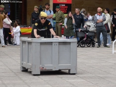Una imagen del acto de la UME hoy en Soria. /PC