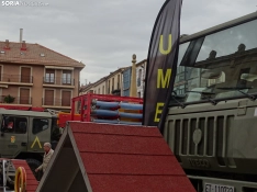 Una imagen del acto de la UME hoy en Soria. /PC