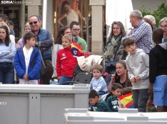 Una imagen del acto de la UME hoy en Soria. /PC