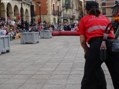 Una imagen del acto de la UME hoy en Soria. /PC