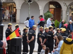Una imagen del acto de la UME hoy en Soria. /PC