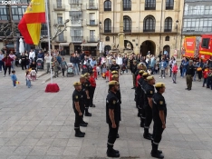Una imagen del acto de la UME hoy en Soria. /PC