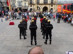 Una imagen del acto de la UME hoy en Soria. /PC