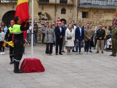 Una imagen del acto de la UME hoy en Soria. /PC