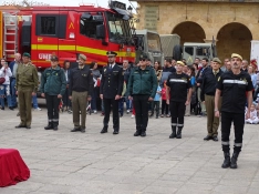 Una imagen del acto de la UME hoy en Soria. /PC