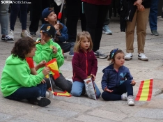 Una imagen del acto de la UME hoy en Soria. /PC