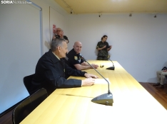 Una imagen del acto de la UME hoy en Soria. /PC