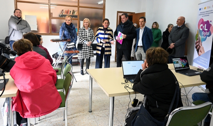 Visita Centro Rural asociado CyL Digital Manganeses de la Lampreana (Zamora). /Jta.