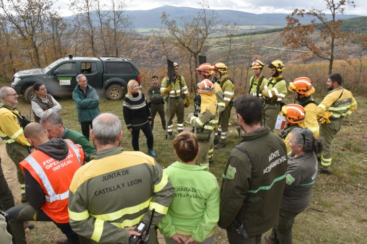 La Junta avanza en Soria en la formación continua en materia de extinción de incendios forestales