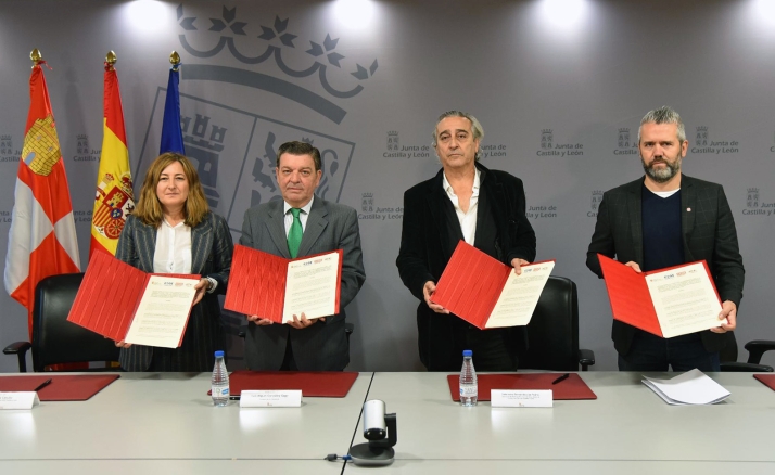 Junta, sindicatos y patronal abogan por difundir las oportunidades de Castilla y León para acoger proyectos empresariales, laborales y de vida