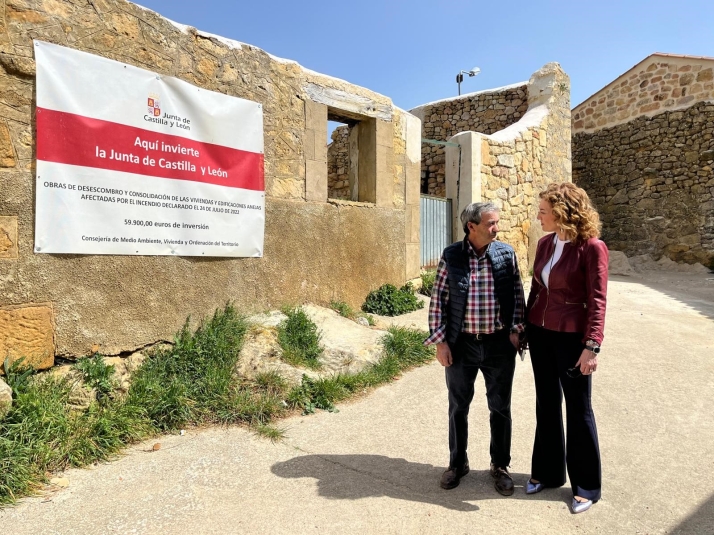 Castilla y León invierte 4 millones en la rehabilitación de más de 60 viviendas y edificaciones inhabilitadas tras los incendios de 2022